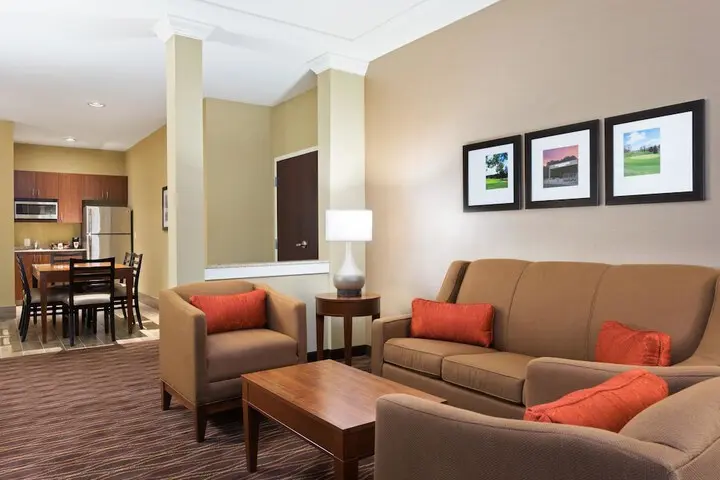Hotel suite living area refreshed by Yukon Wallpapers